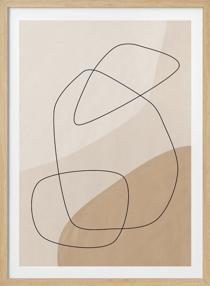 Poster mit grafischen Formen und Linien | Poster