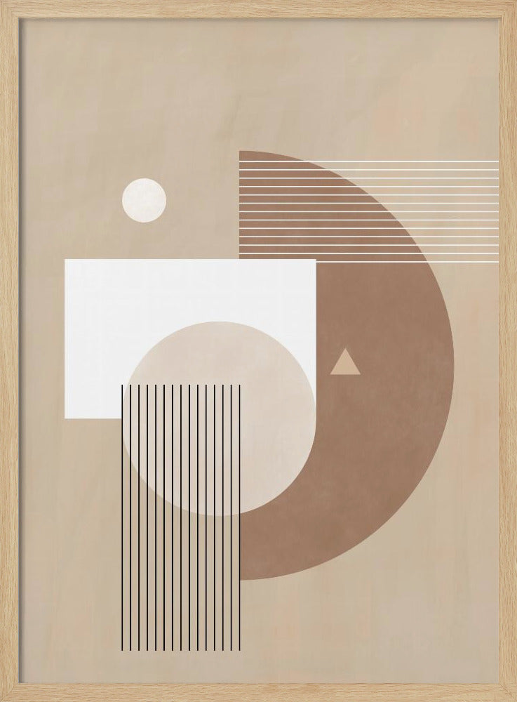 Neutral Semicircles Poster | Poster