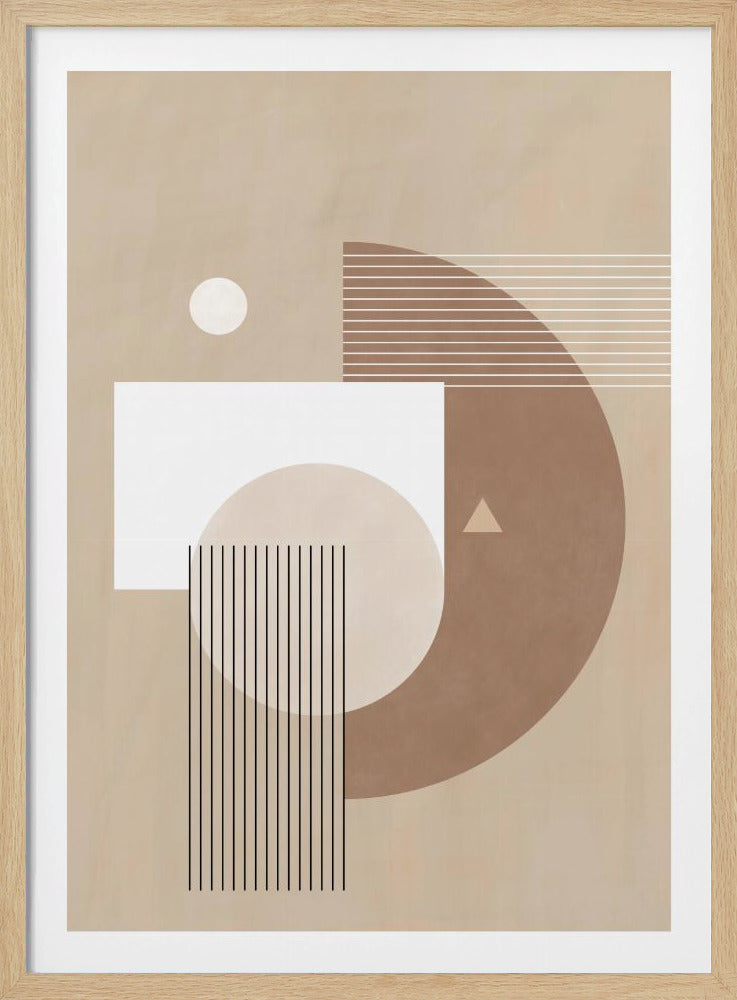 Neutral Semicircles Poster | Poster
