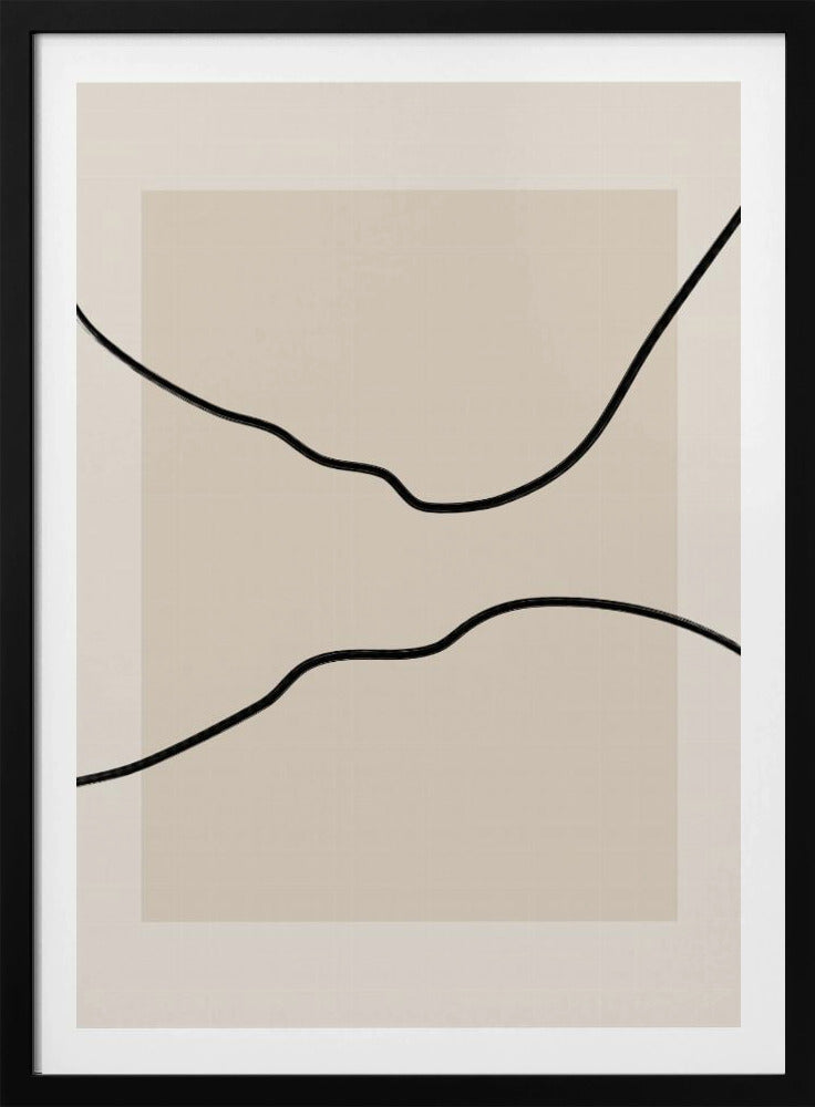 Weiche abstrakte Linienkunst | Poster