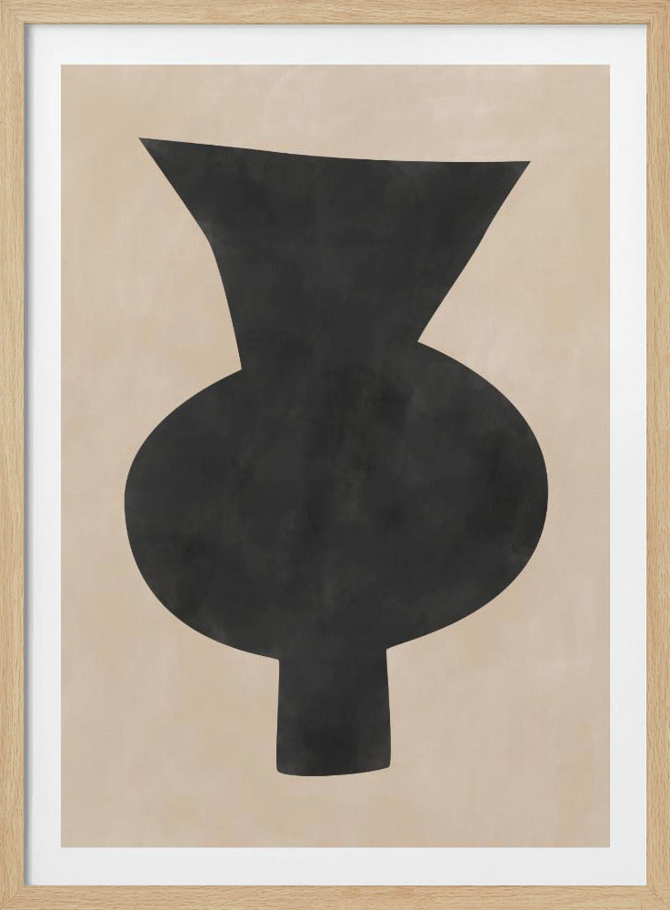 Abstrakte Vase Silhouette | Poster