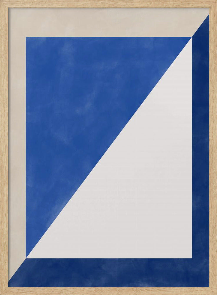 Blaues geometrisches Spiel | Poster