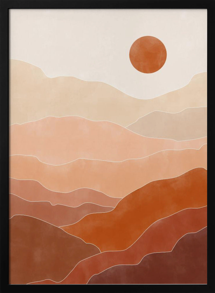 Sonnenaufgang in der Wüste | Poster