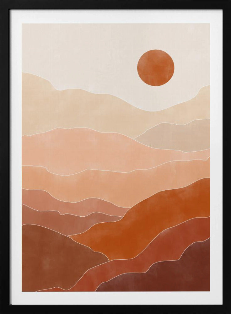 Sonnenaufgang in der Wüste | Poster