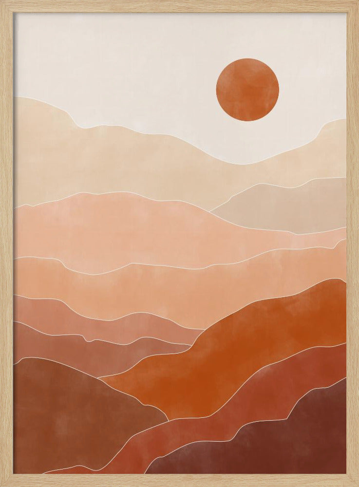 Sonnenaufgang in der Wüste | Poster