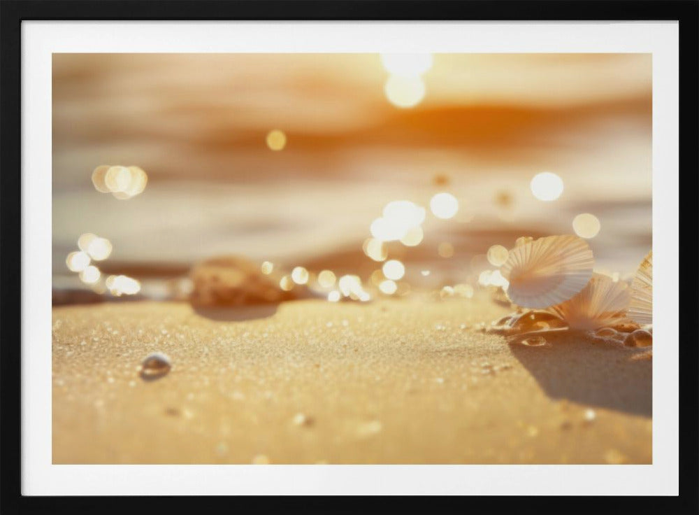 Sonnenbeschienene Muscheln | Poster