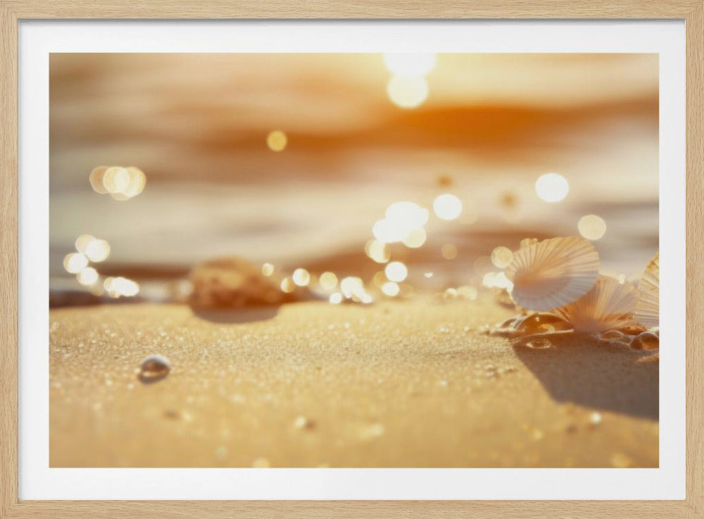 Sonnenbeschienene Muscheln | Poster