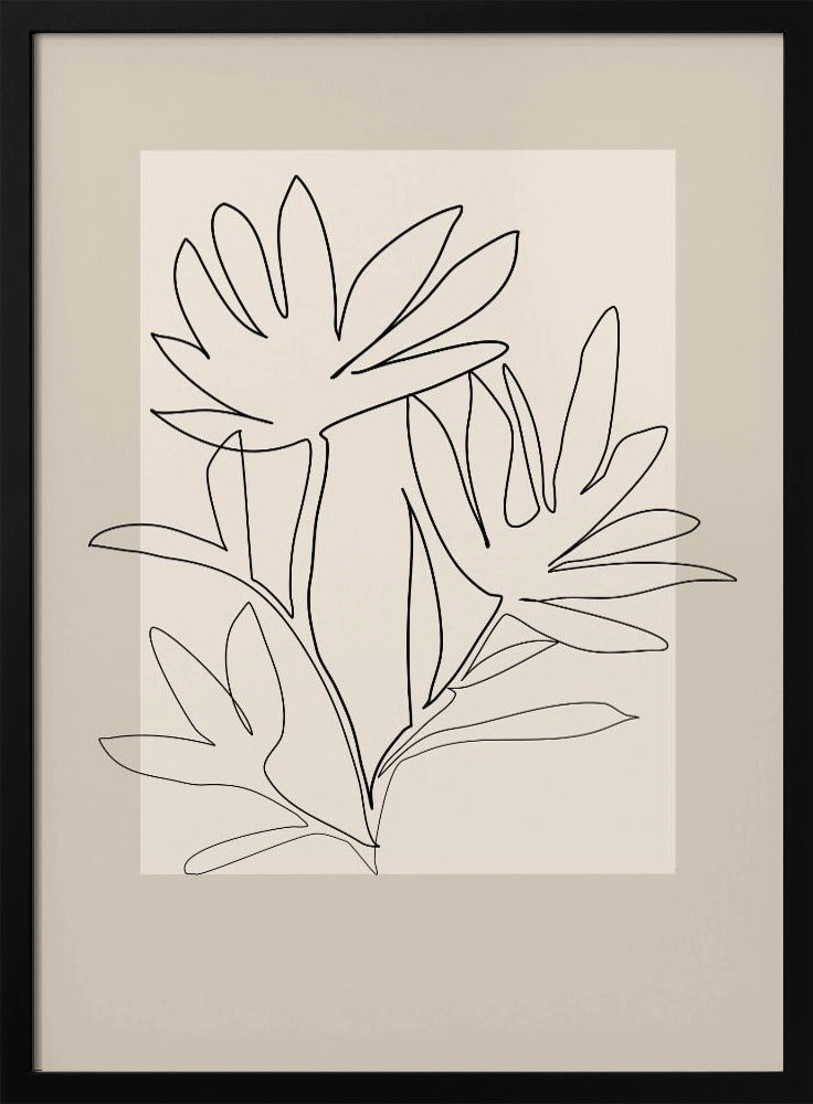 Floraler Umriss | Poster
