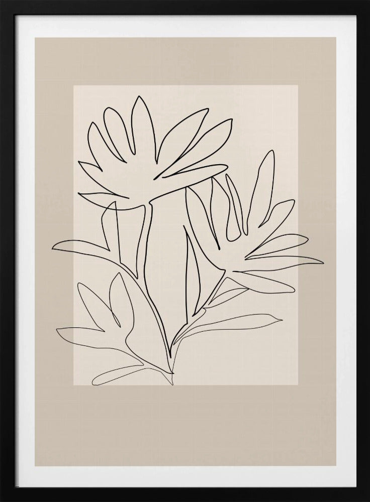 Floraler Umriss | Poster