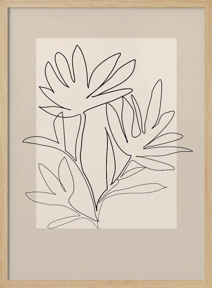 Floraler Umriss | Poster