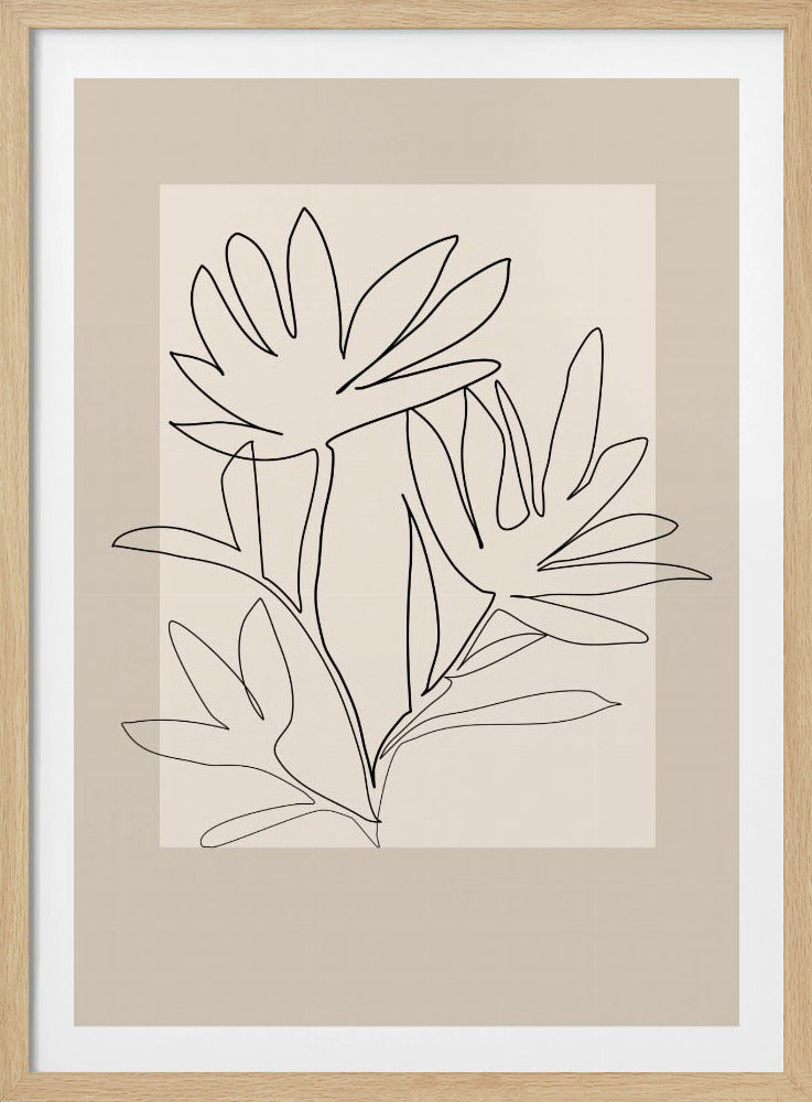 Floraler Umriss | Poster