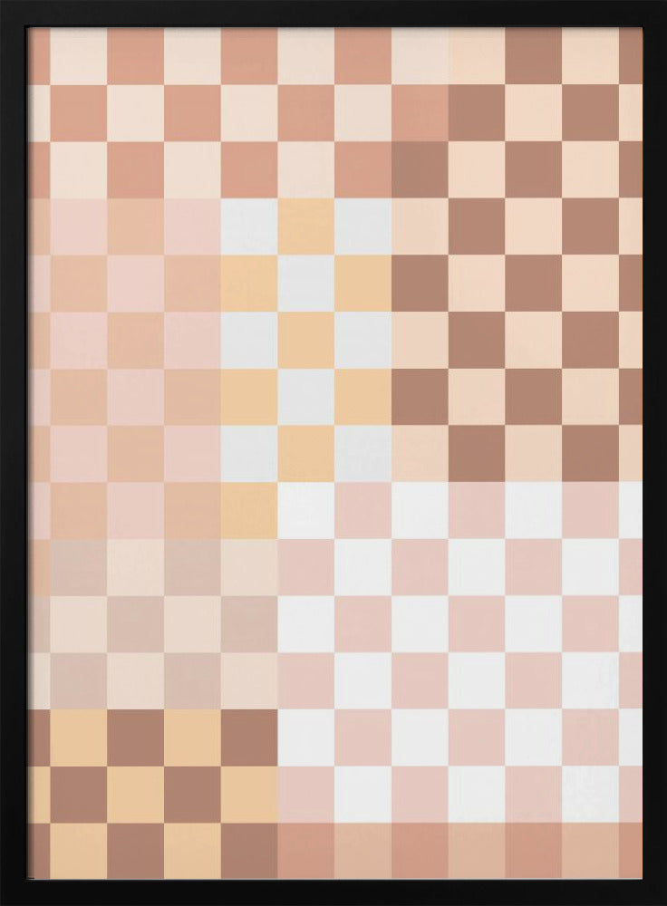 Schachbrett-Harmonie | Poster