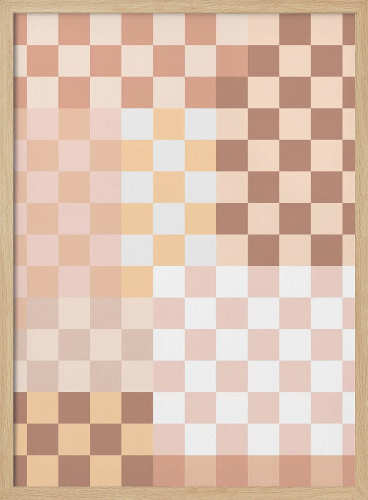 Schachbrett-Harmonie | Poster
