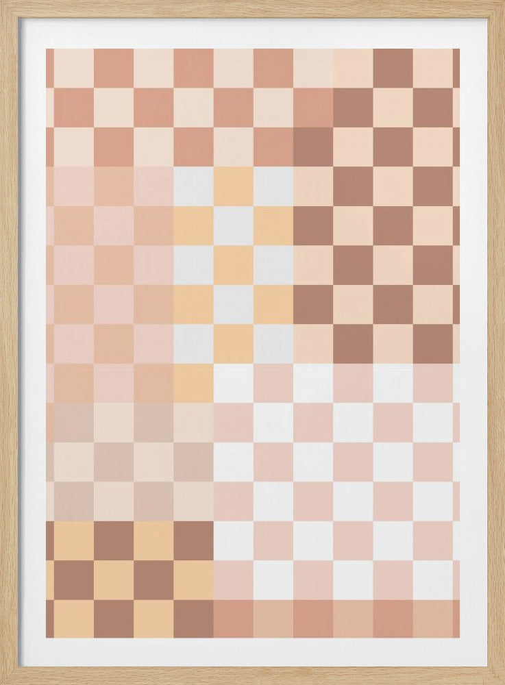 Schachbrett-Harmonie | Poster