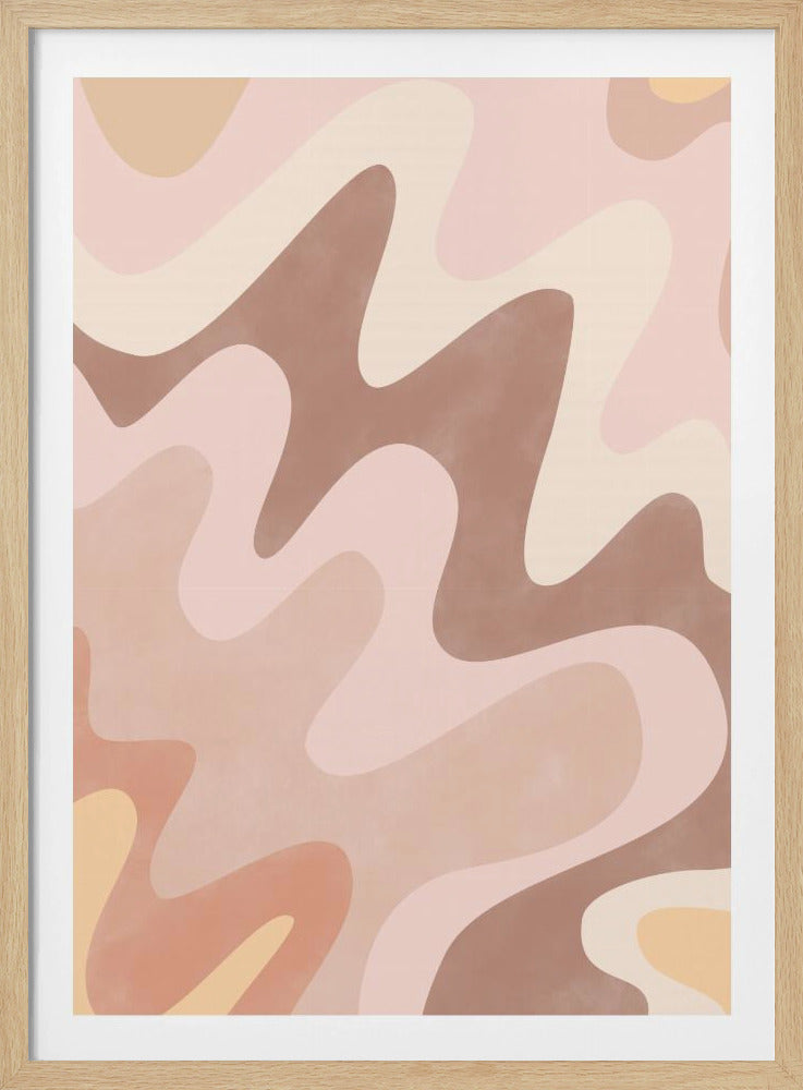 Verträumte Wellenlandschaft | Poster