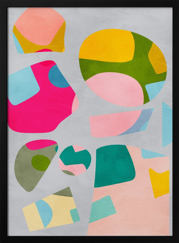 Minimaler Ausschnitt bunt | Poster