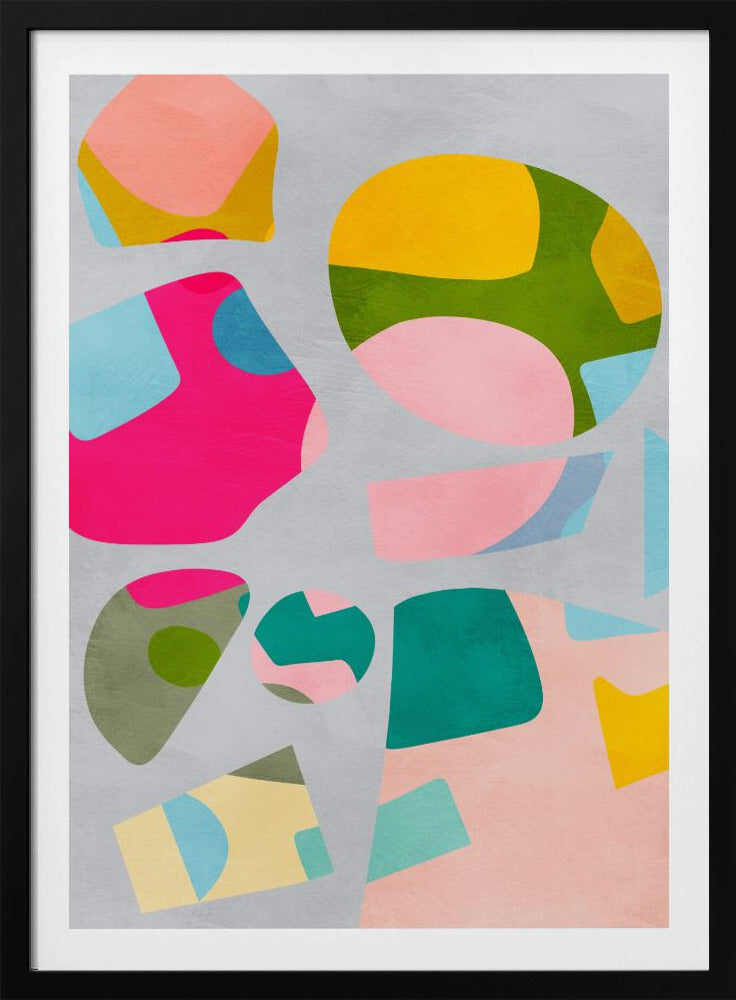 Minimaler Ausschnitt bunt | Poster