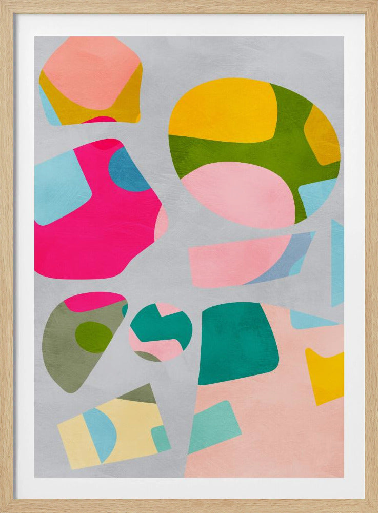 Minimaler Ausschnitt bunt | Poster