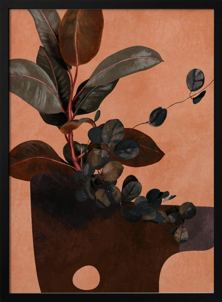 Leaves More 6 Red | Poster
