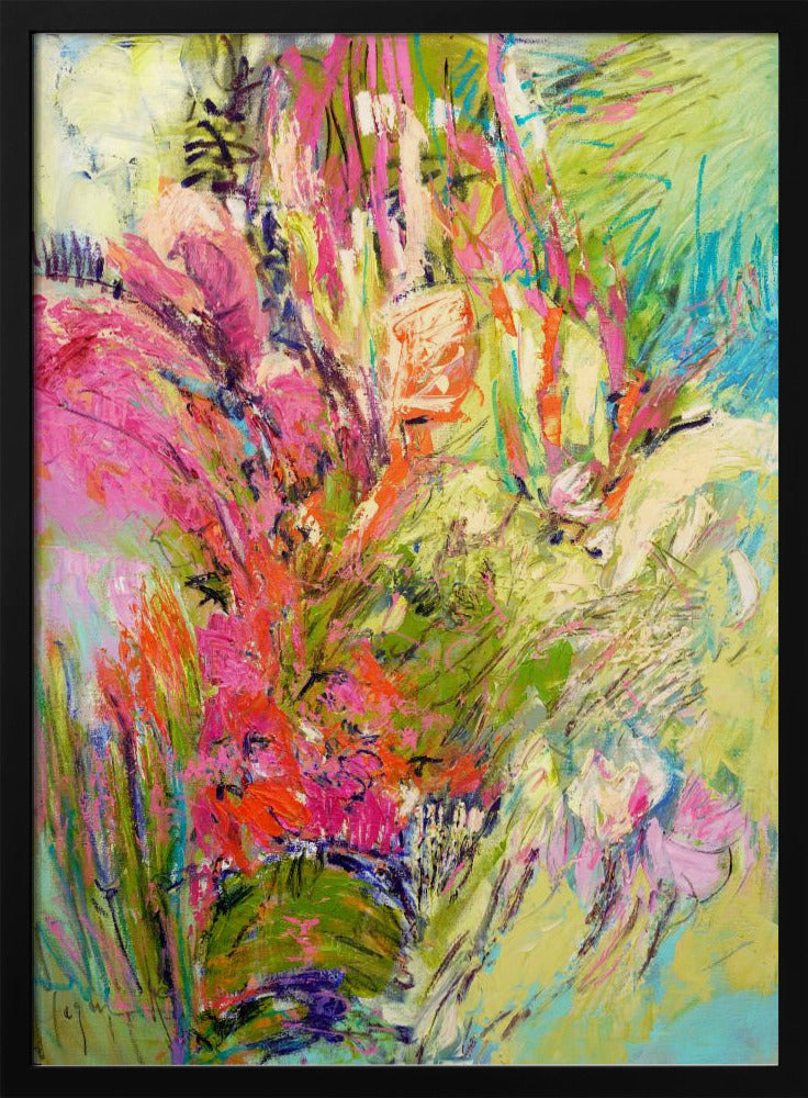 Expressionistisches buntes abstraktes Poster