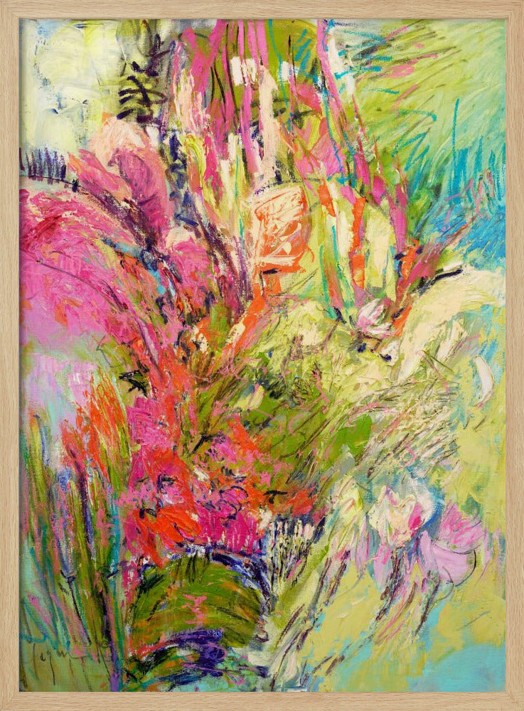 Expressionistisches buntes abstraktes Poster