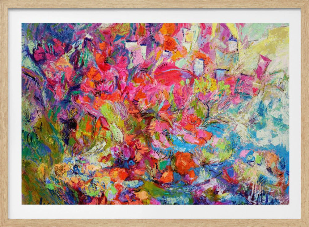 Leuchtende Blütenblattkaskade | Poster