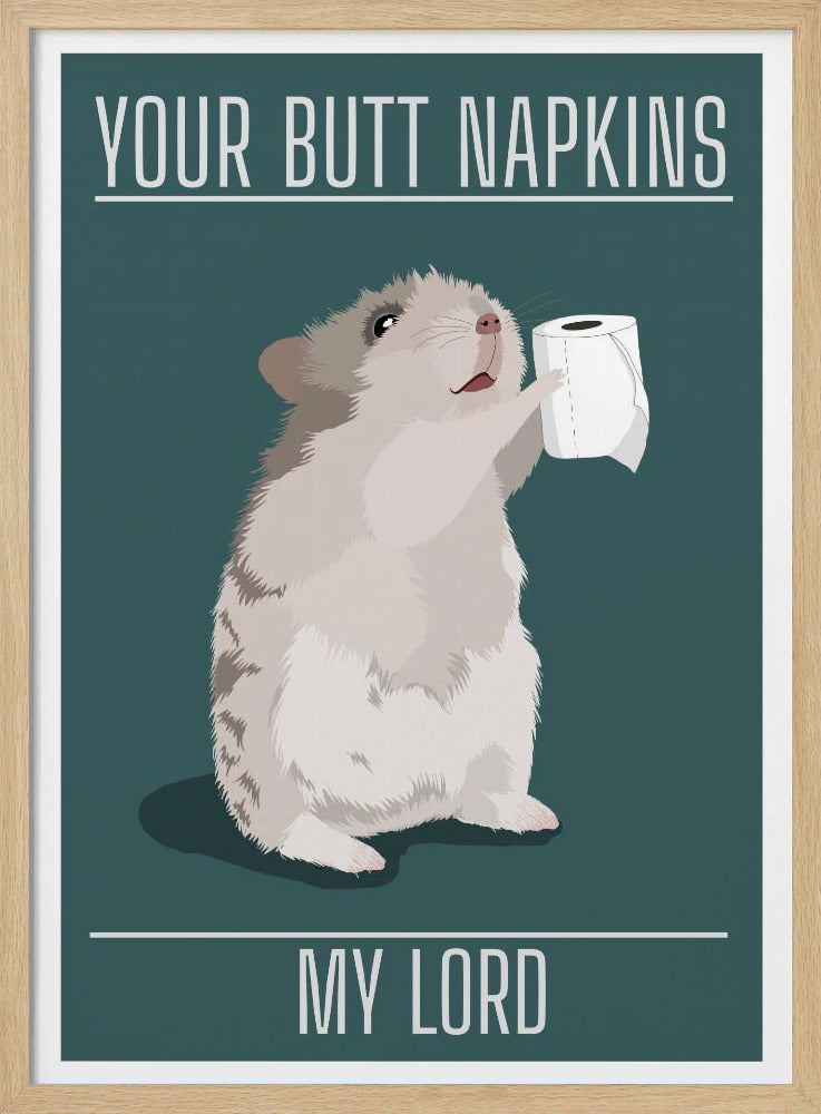 Deine Po-Servietten, mein Herr | Poster