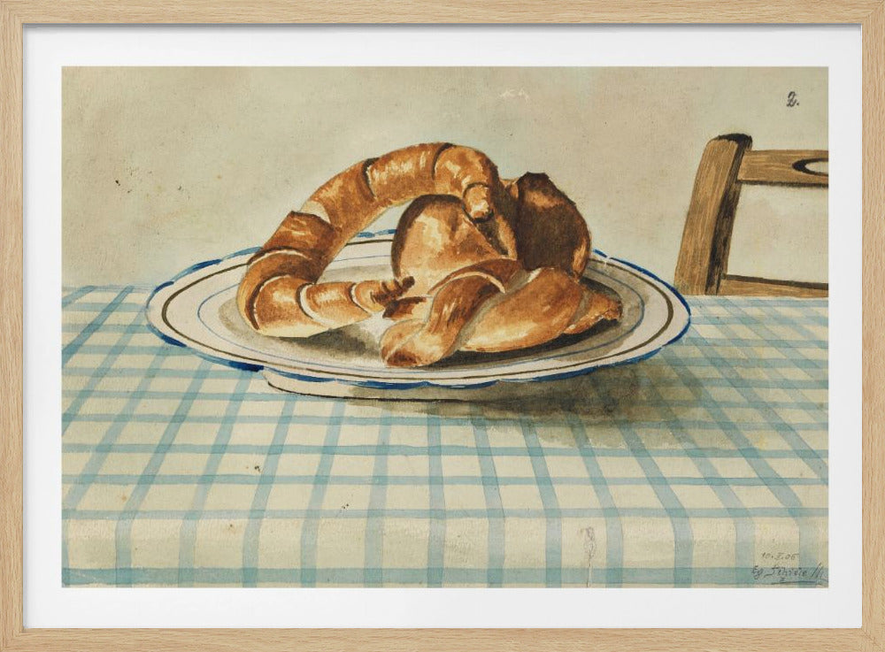Stillleben mit Gebäckteller | Poster