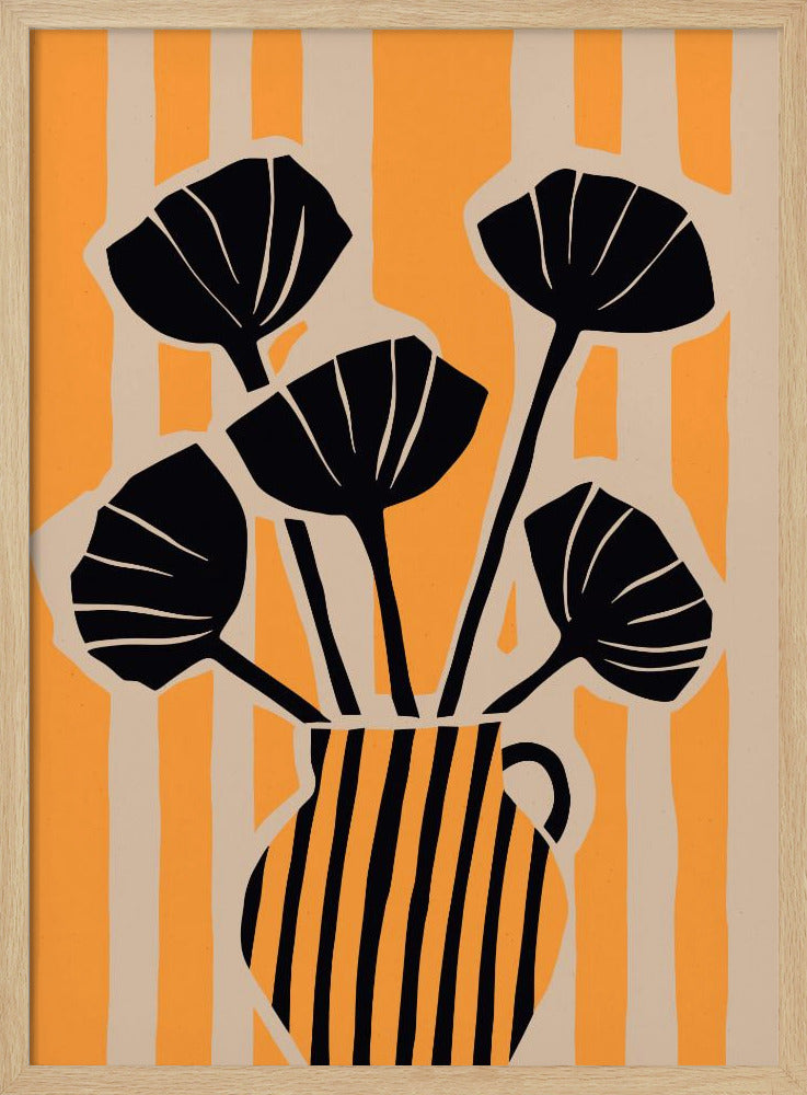 Kräftige Blumenstreifen | Poster