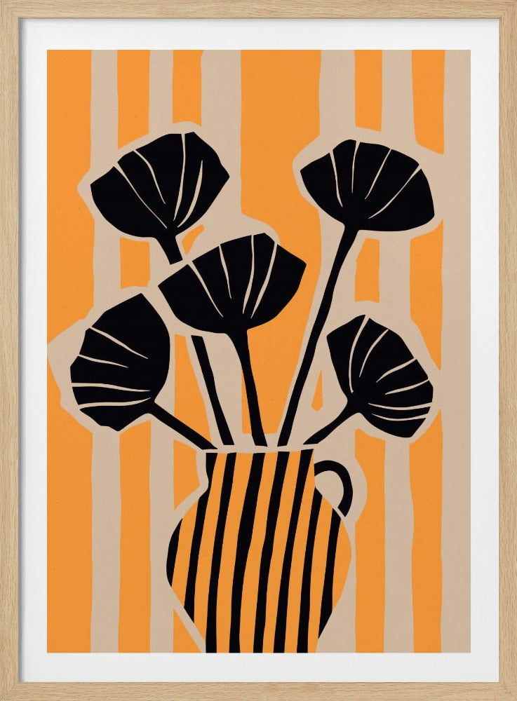 Kräftige Blumenstreifen | Poster