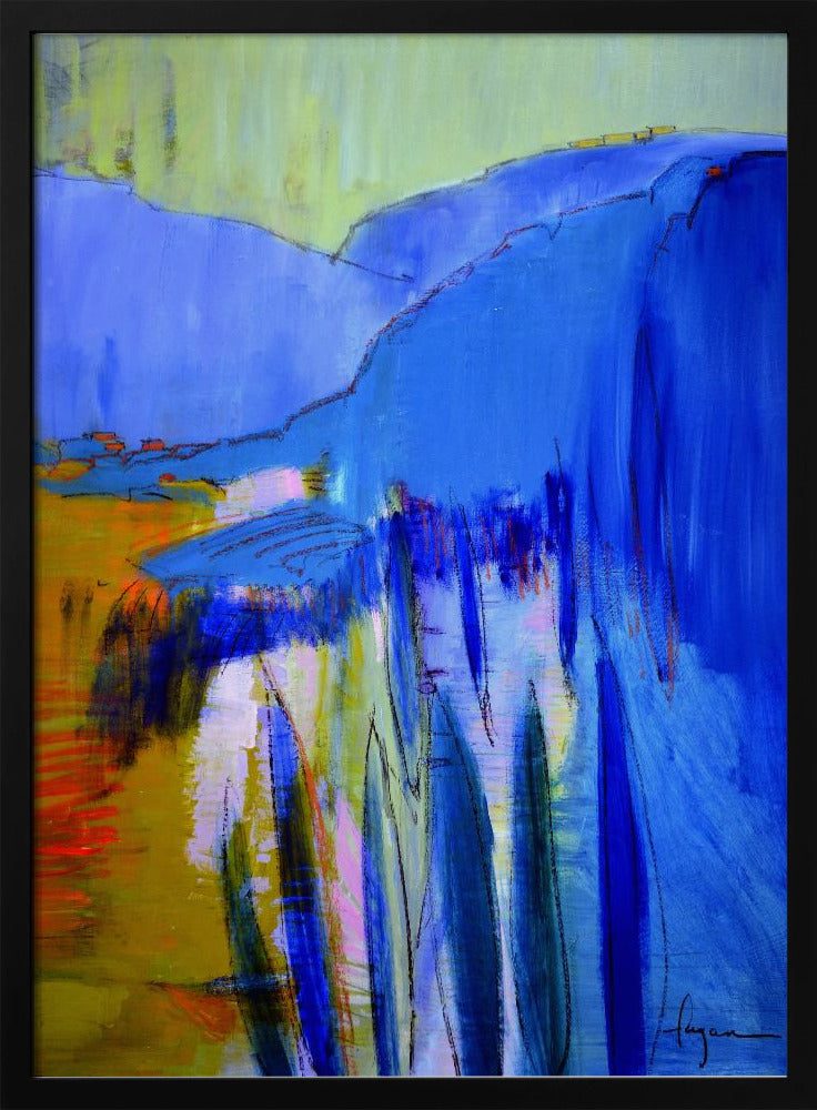 Blaue Kaskadenträume | Poster