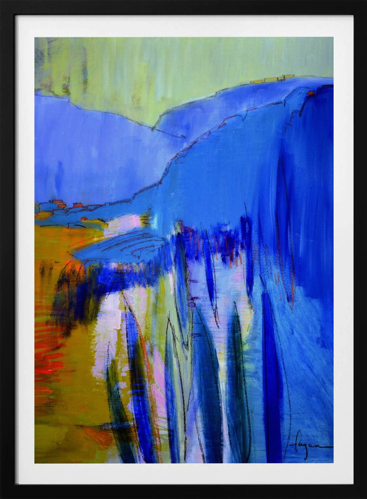 Blaue Kaskadenträume | Poster