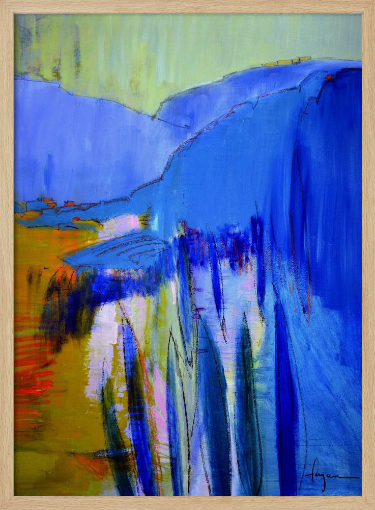Blaue Kaskadenträume | Poster