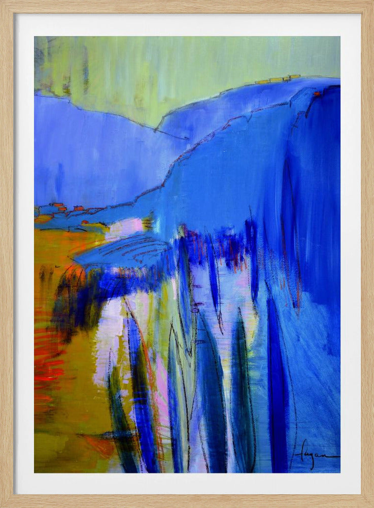 Blaue Kaskadenträume | Poster