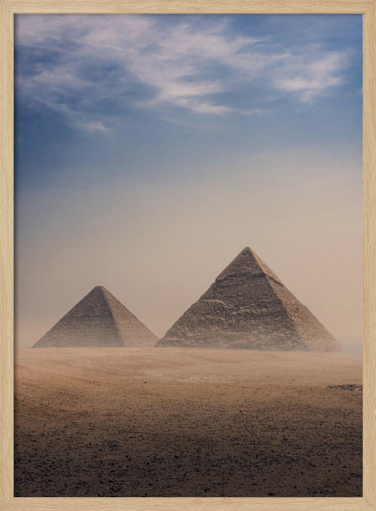 Große Pyramiden von Gizeh, Kairo, Ägypten | Poster