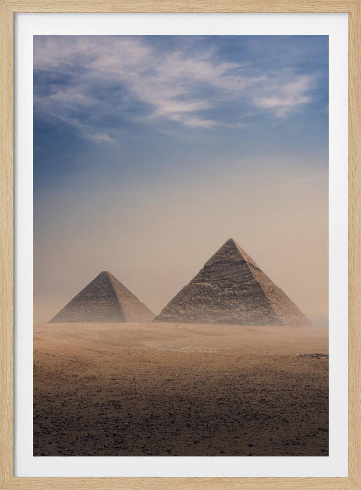 Große Pyramiden von Gizeh, Kairo, Ägypten | Poster
