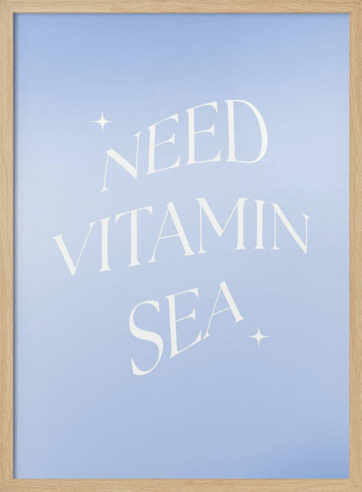 Brauche Vitamin Meer | Poster
