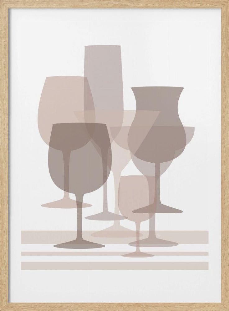 Harmonie aus geschichtetem Glas | Poster