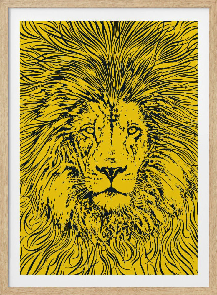 Löwenportrait – König der Tiere | Poster