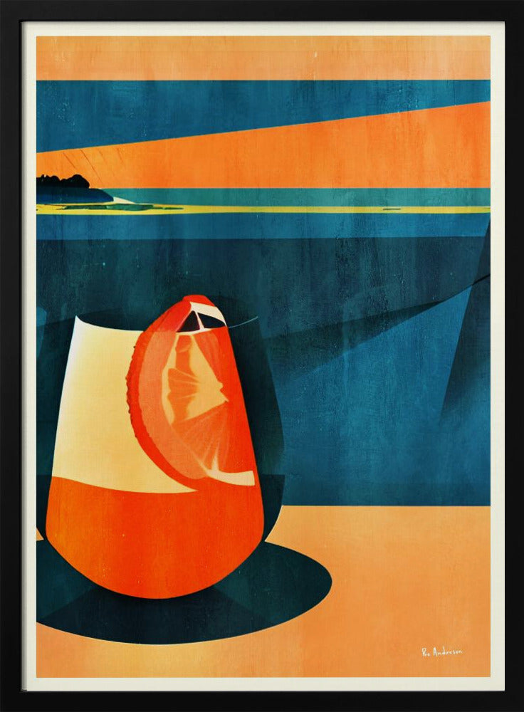Negroni bei Sonnenuntergang | Poster