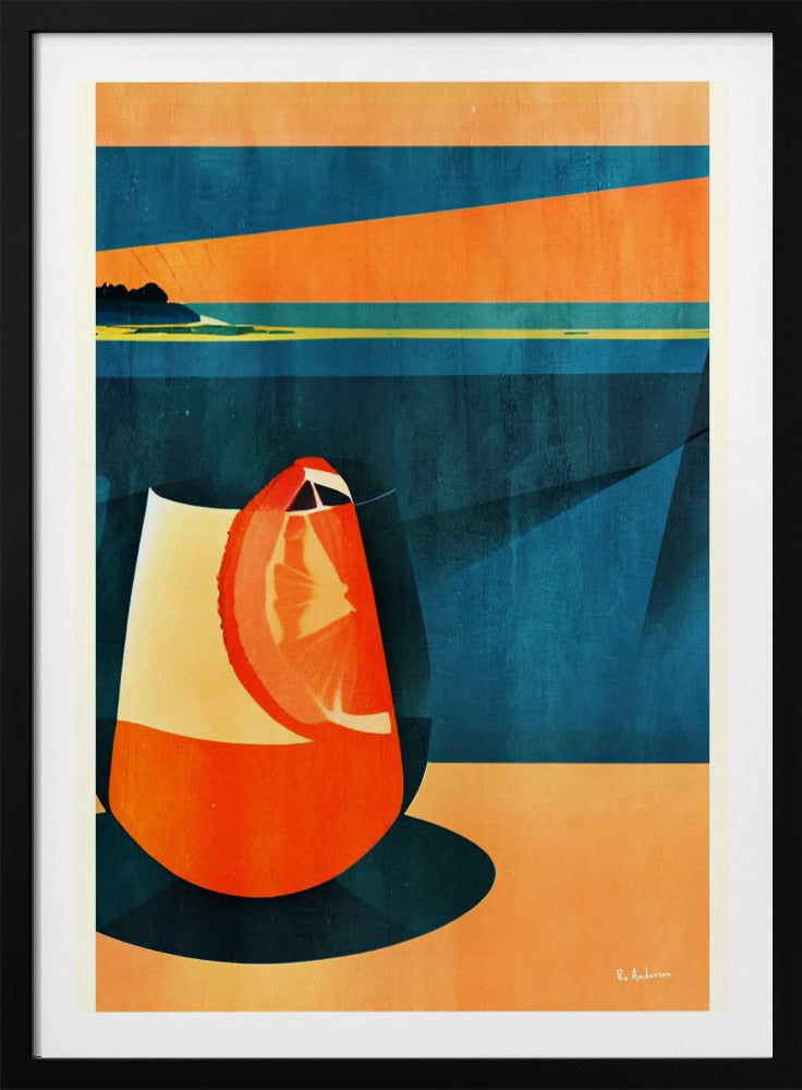 Negroni bei Sonnenuntergang | Poster