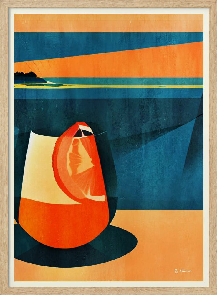 Negroni bei Sonnenuntergang | Poster