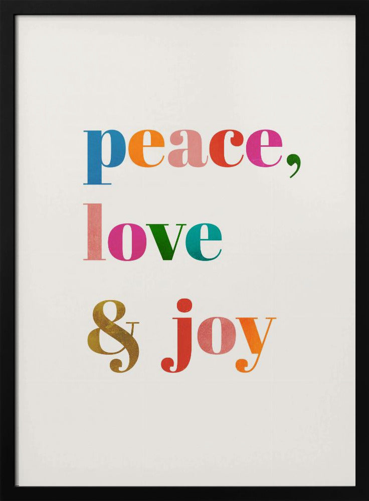 Frieden, Liebe und Freude | Poster
