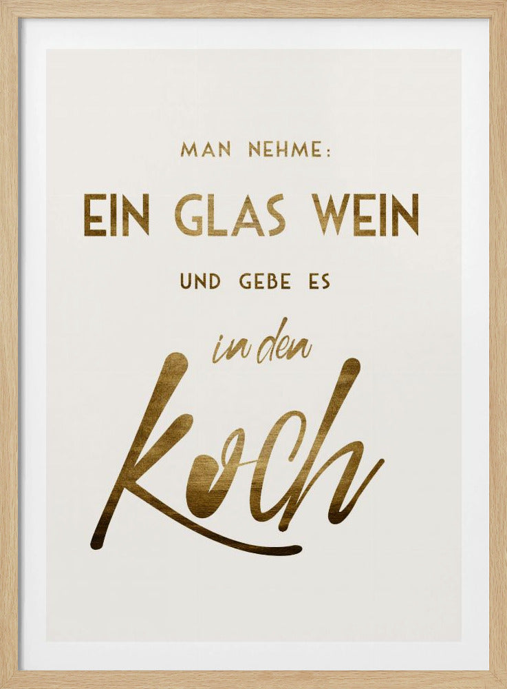Ein Glas Wein | Poster