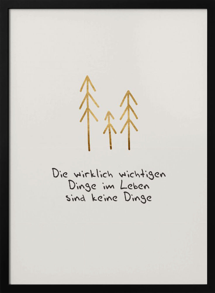 Die wichtigen Dinge im Leben | Poster