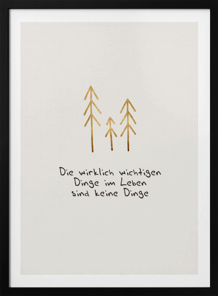 Die wichtigen Dinge im Leben | Poster