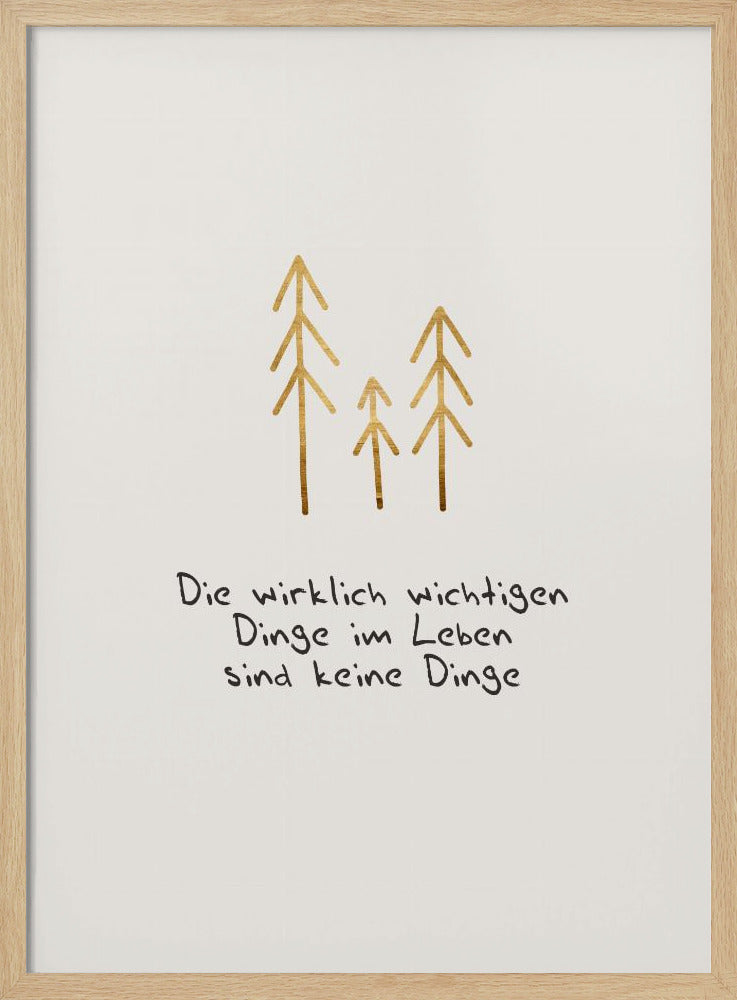 Die wichtigen Dinge im Leben | Poster