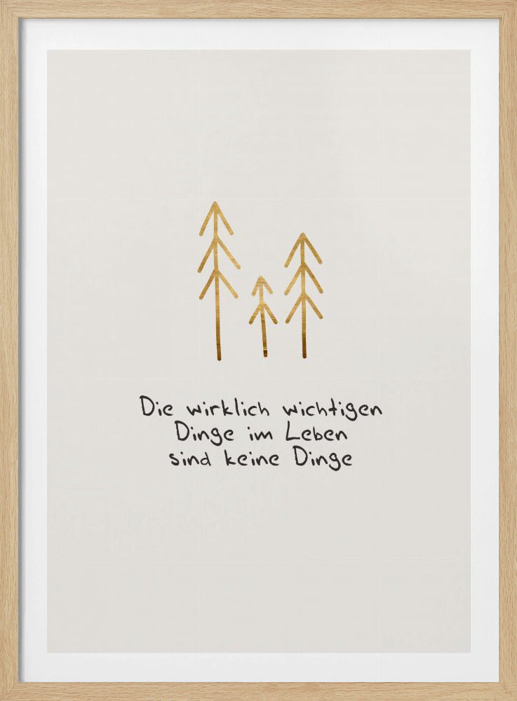 Die wichtigen Dinge im Leben | Poster