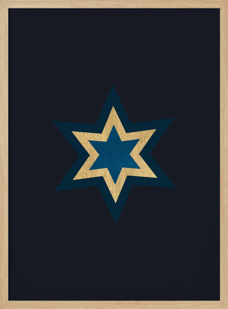 Eine Sternschnuppe in der Nacht | Poster