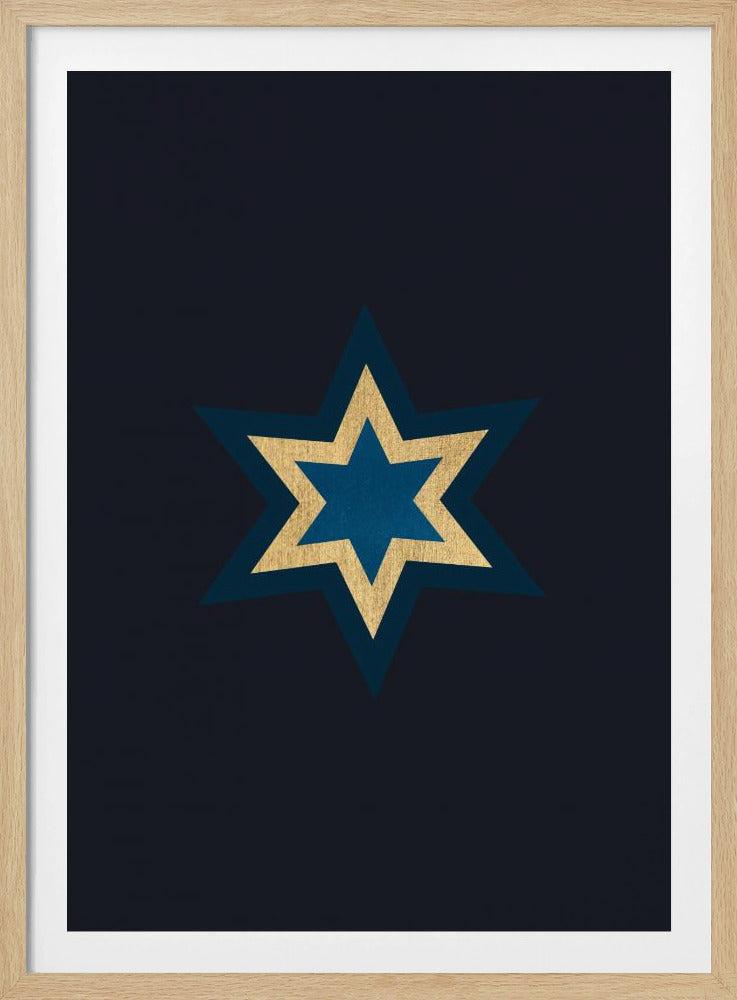 Eine Sternschnuppe in der Nacht | Poster